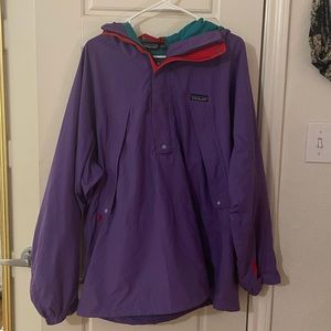 vintage purple patagonia rain jacket